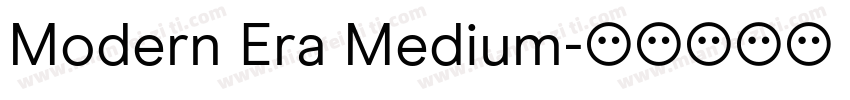 Modern Era Medium字体转换